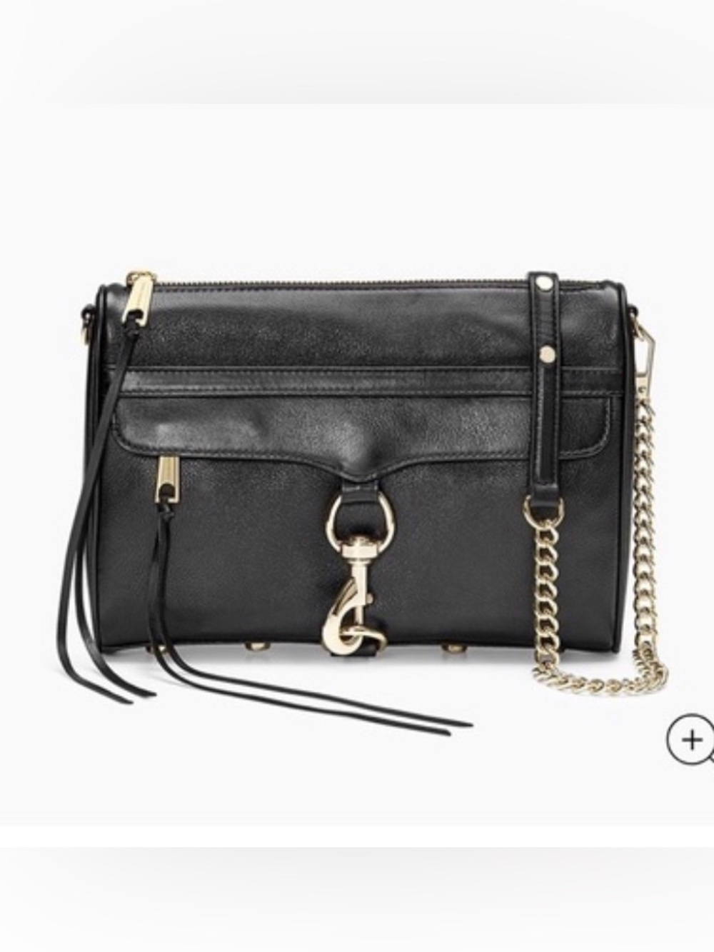 Rebecca Minkoff Black Leather Julian Mini Crossbody